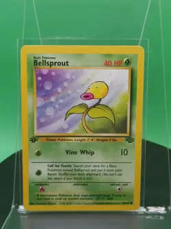 Bellsprout 49/64 1st Edition Jungle Set Common 1999 English Pokemon Card WoTC - Image 1