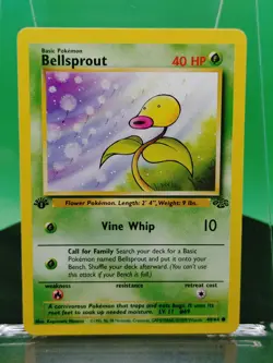 Bellsprout 49/64 1st Edition Jungle Set Common 1999 English Pokemon Card WoTC - Image 3