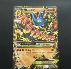 Pokemon TCG M Lucario EX Holo Ultra Rare Card 55/111 Furious Fists - Image 1