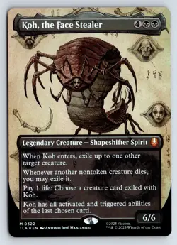 Koh, the Face Stealer (Borderless) FOIL M Avatar: The Last Airbender 322 NM - Image 1