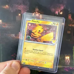 2026 Pikachu 051/162 Pokemon Day 30th Anniversary Stamped Promo TCG Plus Coin - Image 2