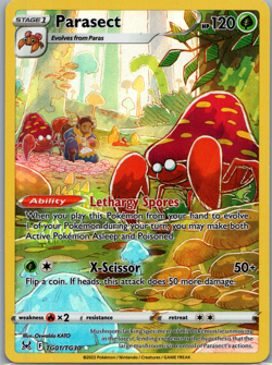 Parasect - TG01/TG30 - Pokemon Lost Origins Trainer Gallery Holo Rare Card NM - Image 1