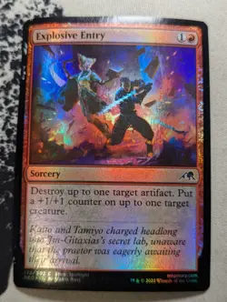 MTG - Explosive Entry - 139/302 - NEO - FOIL - MP (Warped Card) - Image 1