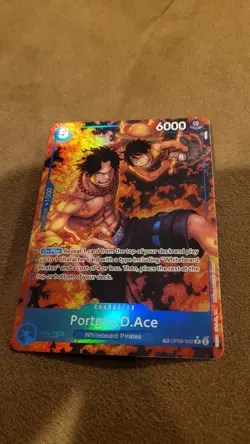 One Piece OP-10 Portgas.D.Ace OP08-052 Treasure Rare (NM) - Image 1