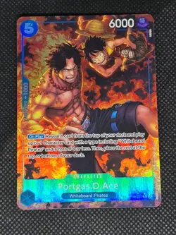 One Piece OP-10 Portgas.D.Ace OP08-052 Treasure Rare (NM) - Image 1