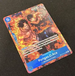 One Piece OP-10 Portgas.D.Ace OP08-052 Treasure Rare English NM - Image 3