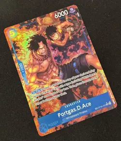 One Piece OP-10 Portgas.D.Ace OP08-052 Treasure Rare English NM - Image 4