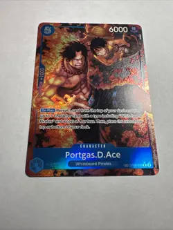 One Piece OP-10 Portgas.D.Ace OP08-052 Treasure Rare (NM) - Image 1