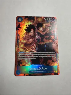 One Piece OP-10 Portgas.D.Ace OP08-052 Treasure Rare (NM) - Image 2