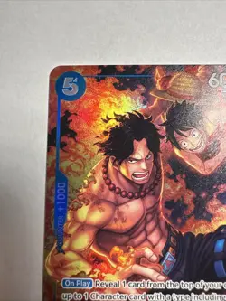 One Piece OP-10 Portgas.D.Ace OP08-052 Treasure Rare (NM) - Image 3