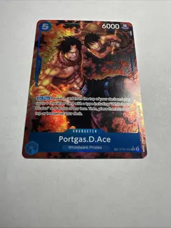 One Piece OP-10 Portgas.D.Ace OP08-052 Treasure Rare (NM) - Image 1