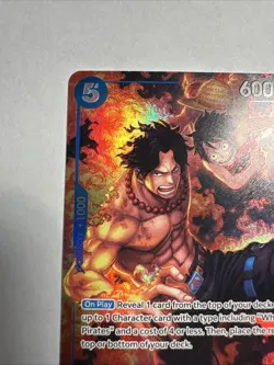 One Piece OP-10 Portgas.D.Ace OP08-052 Treasure Rare (NM) - Image 3