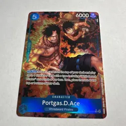 One Piece OP-10 Portgas.D.Ace OP08-052 Treasure Rare (NM) - Image 1