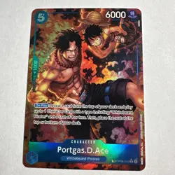 One Piece OP-10 Portgas.D.Ace OP08-052 Treasure Rare (NM) - Image 2