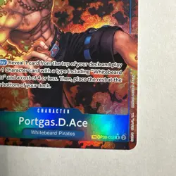 One Piece OP-10 Portgas.D.Ace OP08-052 Treasure Rare (NM) - Image 5