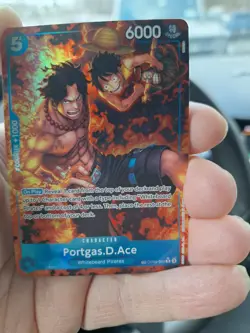 One Piece OP-10 Portgas.D.Ace OP08-052 Treasure Rare (NM) - Image 1