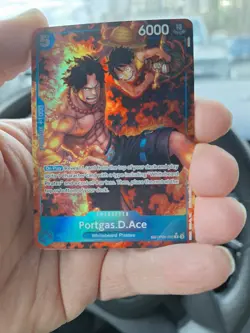 One Piece OP-10 Portgas.D.Ace OP08-052 Treasure Rare (NM) - Image 2
