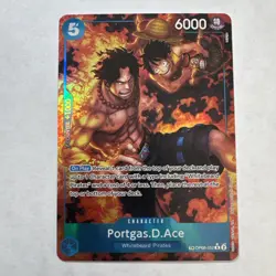 One Piece OP-10 Portgas.D.Ace OP08-052 Treasure Rare (NM) - Image 1