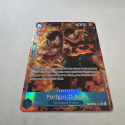 One Piece OP-10 Portgas.D.Ace OP08-052 Treasure Rare (NM) - Image 2