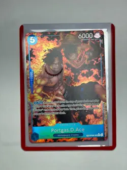 One Piece OP-10 Portgas.D.Ace OP08-052 Treasure Rare (NM) - Image 1