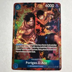 One Piece OP-10 Portgas.D.Ace OP08-052 Treasure Rare (NM) - Image 2
