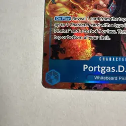 One Piece OP-10 Portgas.D.Ace OP08-052 Treasure Rare (NM) - Image 4