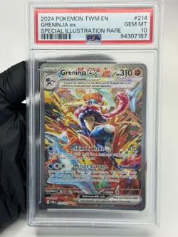 GRENINJA EX PSA 10 214/167 2024 POKEMON TWILIGHT MASQUERADE SPECIAL ILLUSTRATION - Image 1