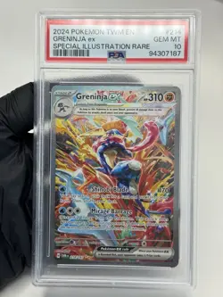 GRENINJA EX PSA 10 214/167 2024 POKEMON TWILIGHT MASQUERADE SPECIAL ILLUSTRATION - Image 2