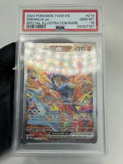 GRENINJA EX PSA 10 214/167 2024 POKEMON TWILIGHT MASQUERADE SPECIAL ILLUSTRATION - Image 4
