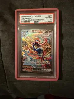 PSA 10 Greninja ex 214/167 Special Illustration Twilight Masquerade Pokemon! - Image 1
