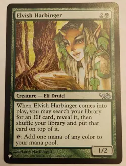 Elvish Harbinger The List Reprints #4 Regular NM+ - Image 1