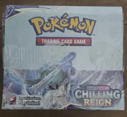 Pokemon Sword & Shield Chilling Reign 36 Packs Booster Box New Factory Sealed - Image 2