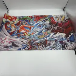 Pokemon Verse Yugioh! 24” Play-mat Rubber Game Mat Trading Card Game Mouse Pad - Image 1