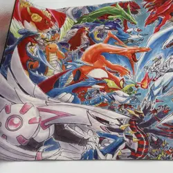 Pokemon Verse Yugioh! 24” Play-mat Rubber Game Mat Trading Card Game Mouse Pad - Image 2