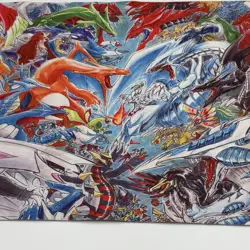 Pokemon Verse Yugioh! 24” Play-mat Rubber Game Mat Trading Card Game Mouse Pad - Image 4