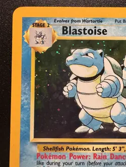 Blastoise 2/130 Base Set 2 Pokemon Card Holo Foil Rare Swirl MP - Image 3
