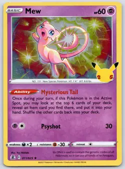 Mew 011/025 (MP) - 25th Anniversary Celebrations - Pokemon TCG - Image 1