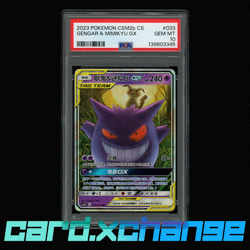 2023 Pokemon CSM2b Chinese Gengar & Mimikyu GX PSA 10 Gem MInt - Image 1