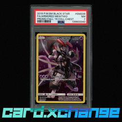 2019 Pokemon Black Star Promo SM228 Armored Mewtwo PSA 7 Near Mint - Image 1