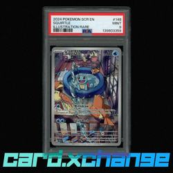 2024 Pokemon Stellar Crown 148 Squirtle Illustrator Rare PSA 9 Mint - Image 1