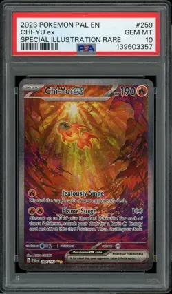 2023 Pokemon Paldea Evolved 259 Chi-Yu ex Special Illustrator PSA 10 Gem Mint - Image 2