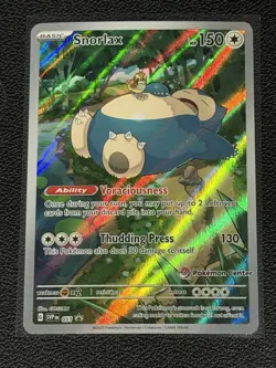 2023 SNORLAX Pokemon Card SVP 051 Pokemon Center Stamped 151 ETB Promo Sealed - Image 1