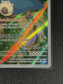 2023 SNORLAX Pokemon Card SVP 051 Pokemon Center Stamped 151 ETB Promo Sealed - Image 3