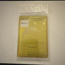 Pokemon Poke Ball SWSH146 Gold Celebrations Card Anniversary Edition - Image 1