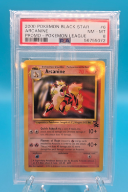 PSA 8 Arcanine #6 - Pokemon League Promo - WOTC Trading Card Game - Image 1