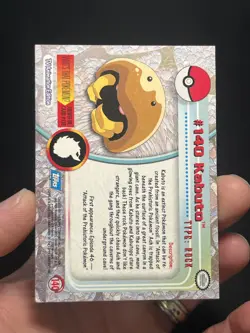 1999 Pokemon Topps TV Animation Edition Series 3 Kabuto #140 Non Holo - Image 4
