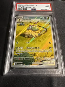 Pokemon TCG Grotle 164/162 Temporal Forces Holo Illustration Rare PSA 9 - Image 2