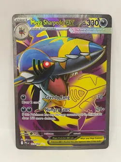 Mega Sharpedo ex Ultra Rare Pokemon TCG Phantasmal Flames 113/094 - Image 1