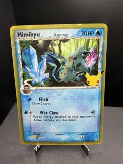 Pokemon TCG Celebrations Mimikyu Delta Species SWSH136 Black Star Promo NM - Image 1