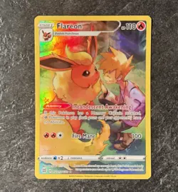 Pokemon Flareon Ultra Rare Holo SWSH09 Brilliant Stars Trainer Gallery TG01/TG30 - Image 1